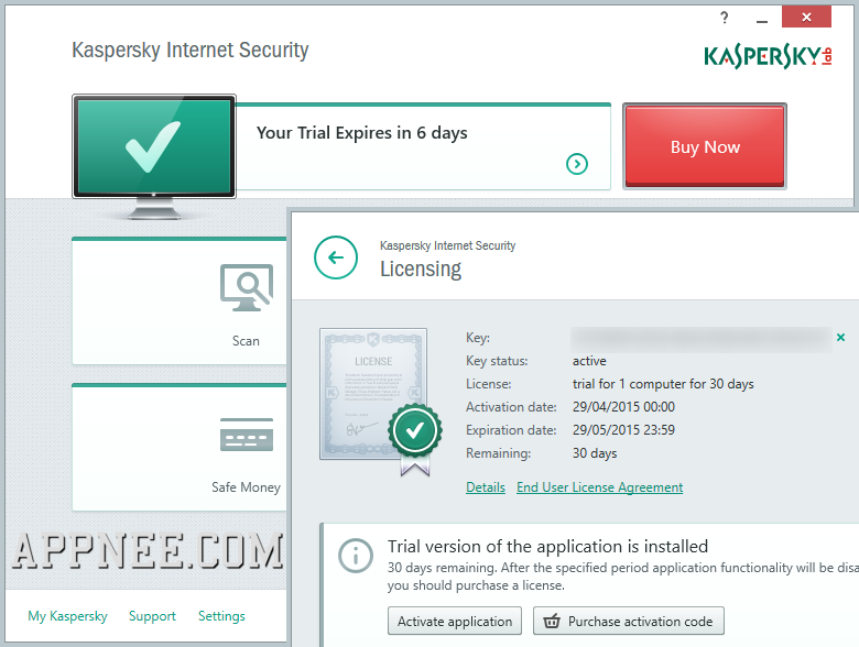 kaspersky android license key