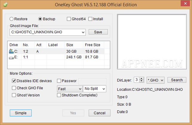 norton ghost 12 dos version