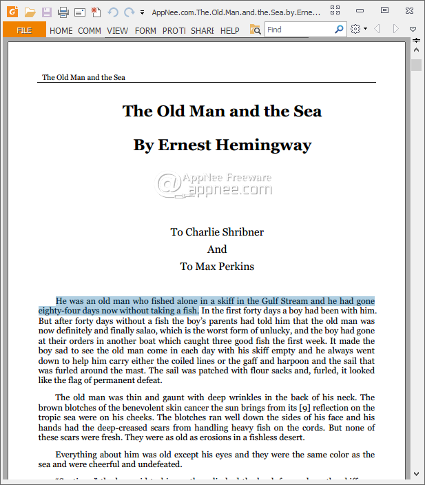 The old man and the sea book report