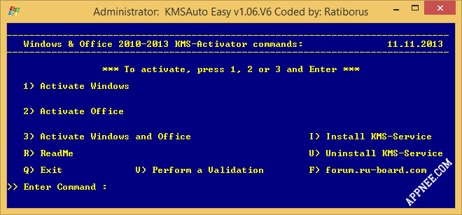 office 2016 kms activation command