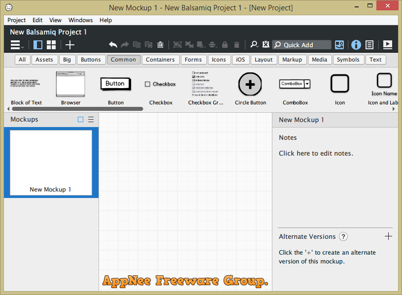 V4 1 9 V3 5 17 Balsamiq Wireframes Excellent Wireframing Modeling Tool Appnee Freeware Group