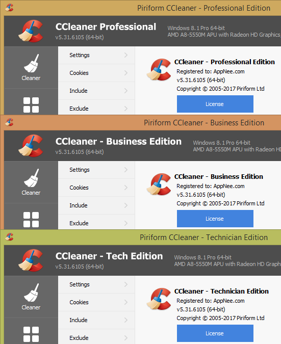 ccleaner pro differences