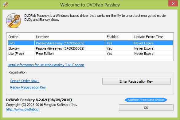 free dvdfab registration key