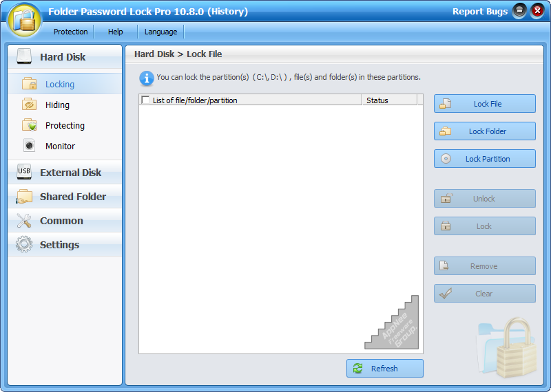 password protecting a folder on a twonky media server