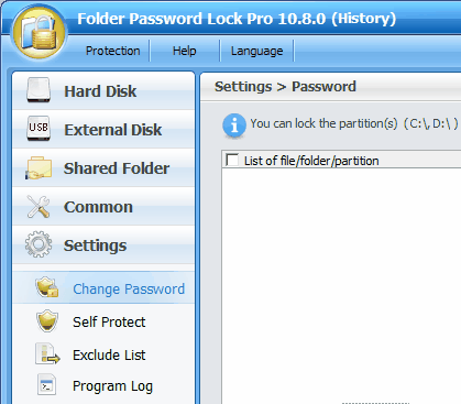 password lock a folder