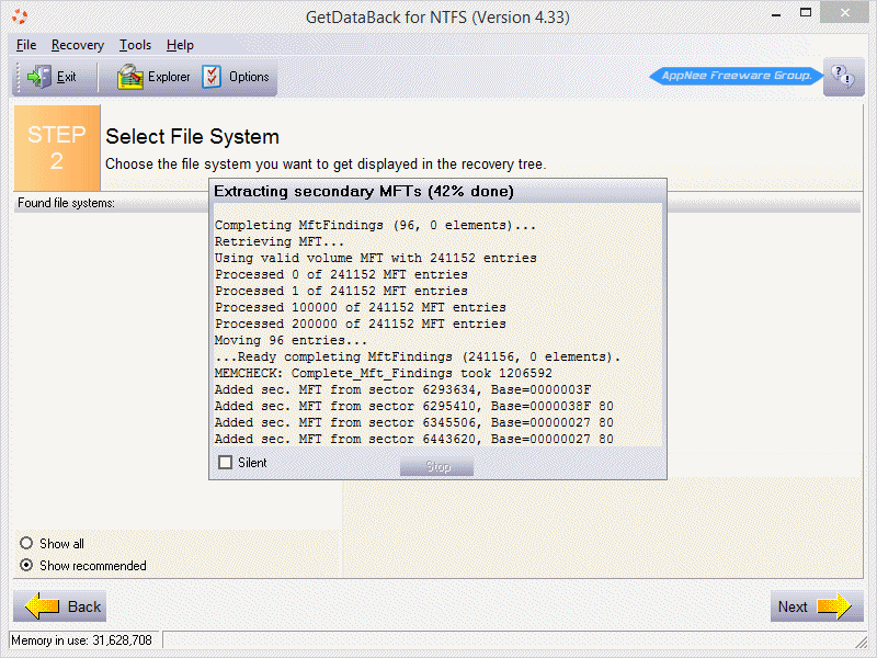 getdataback simple 1.02 license