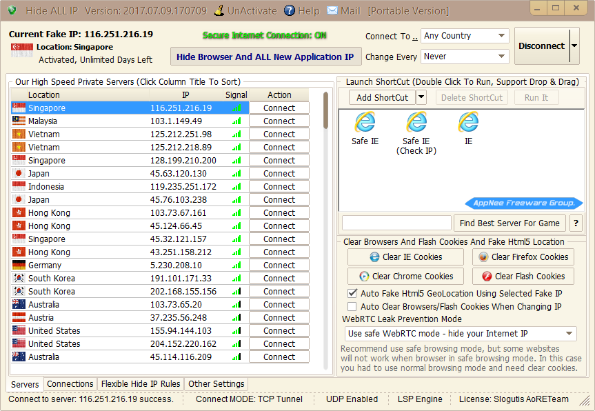 hide ip freeware