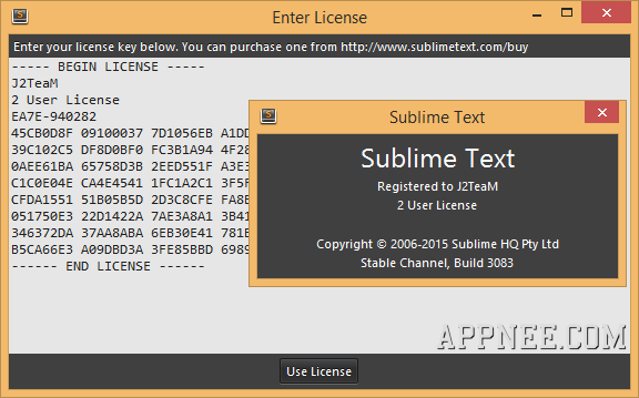 sublime text editor license