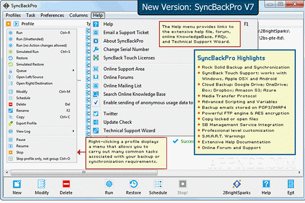 syncback backup