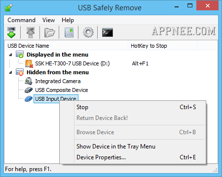 Usb manager как удалить