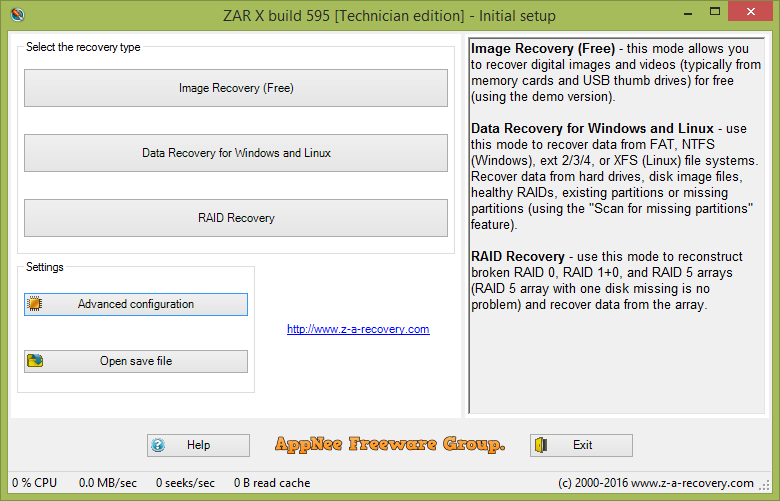 zar x recovery