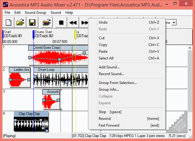 easy audio mixer acoustica serial