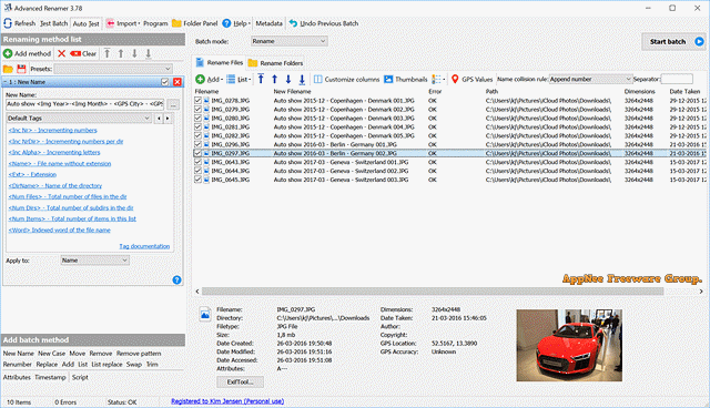 multiple file renamer freeware