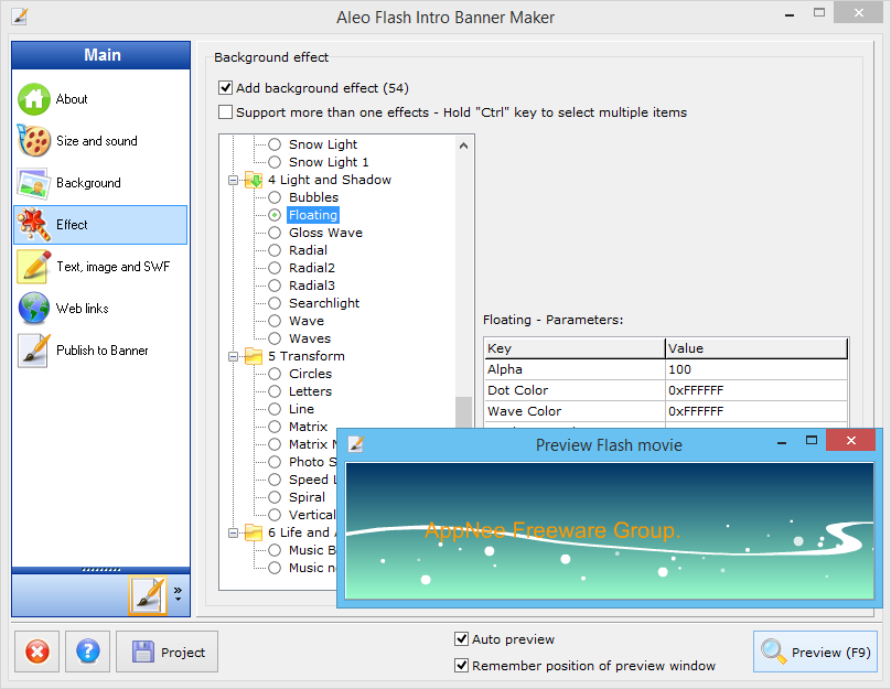 Aleo SWF GIF Converter screenshot and download at