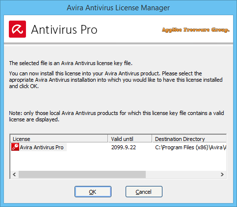 avira server security license key file download