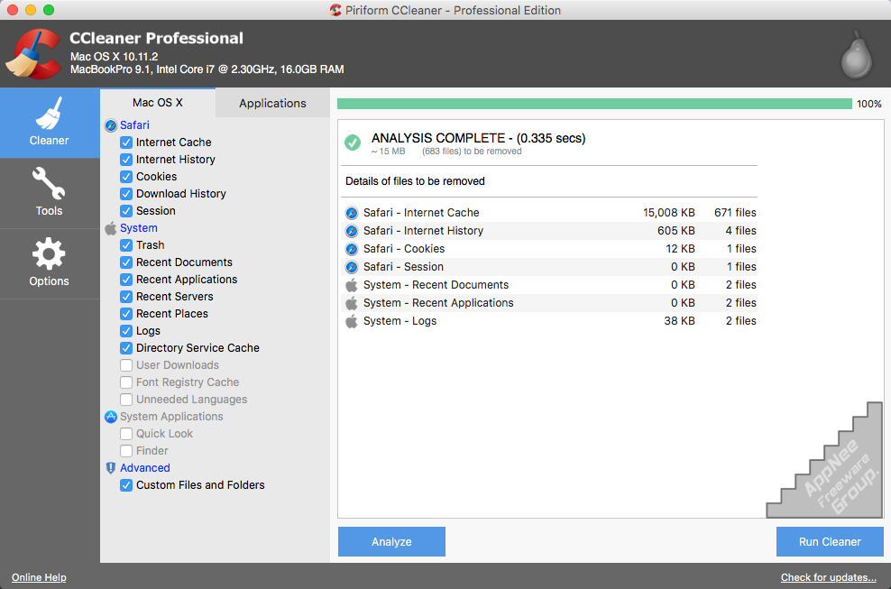 ccleaner for mac os x 10.6