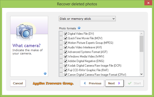 digital camera photo recovery freeware