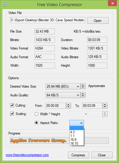 batch video file reducer