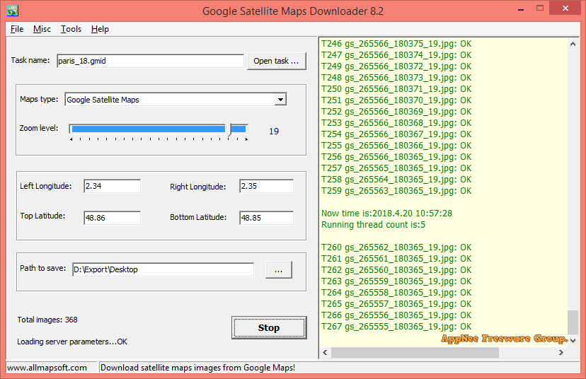 google satellite maps downloader