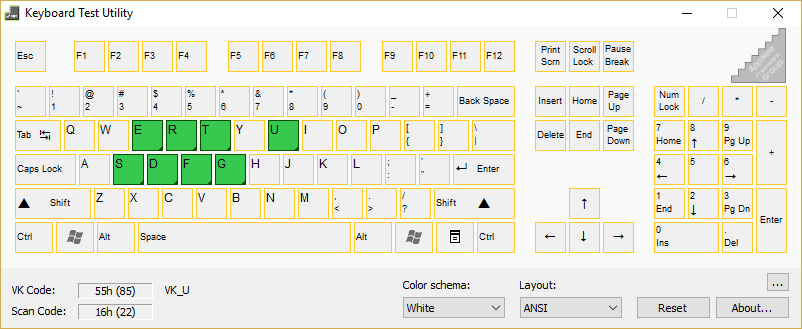 keyboard test portable laptop