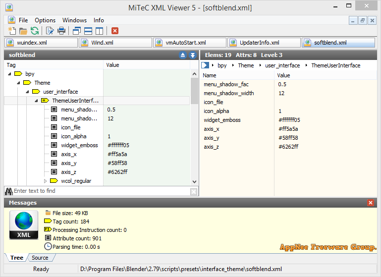 Xml view. XML viewer.