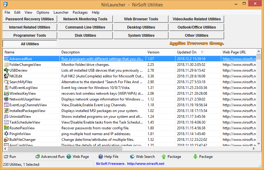 AdvancedRun - Run a Windows program with different settings