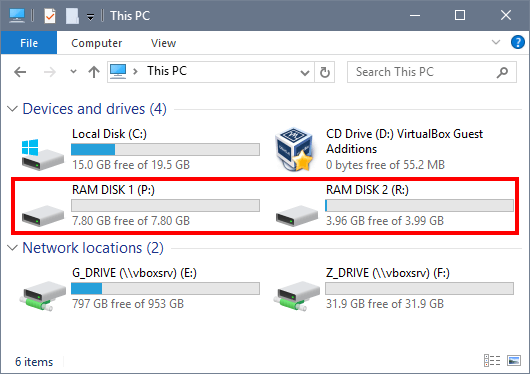 make ram disk for game