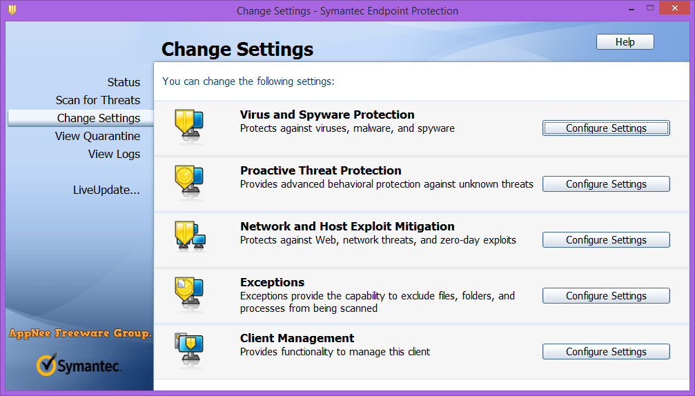 uninstall symantec endpoint protection tool