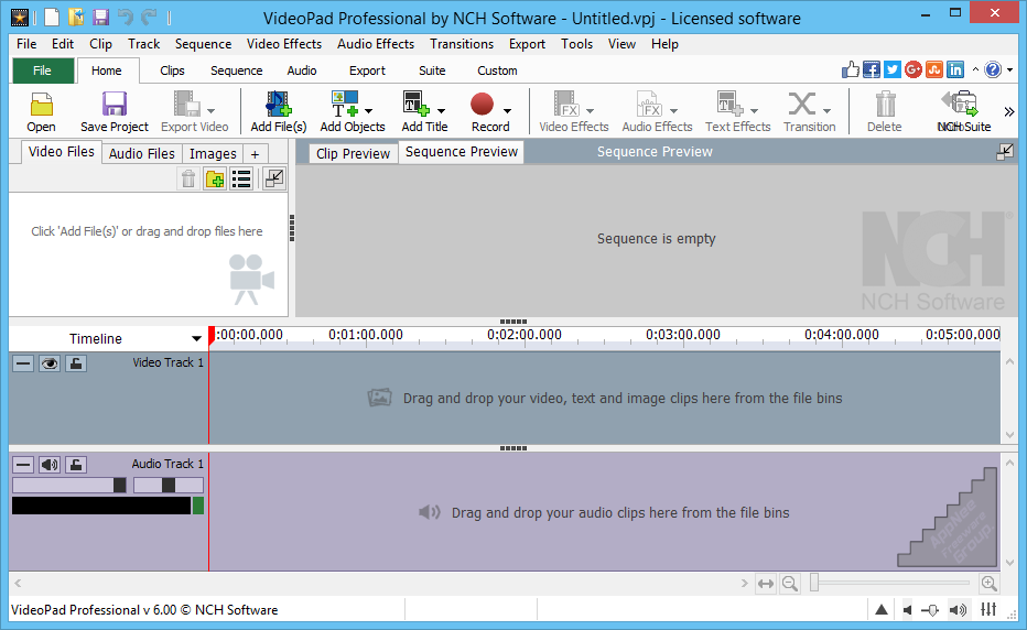 nch software videopad video editor code