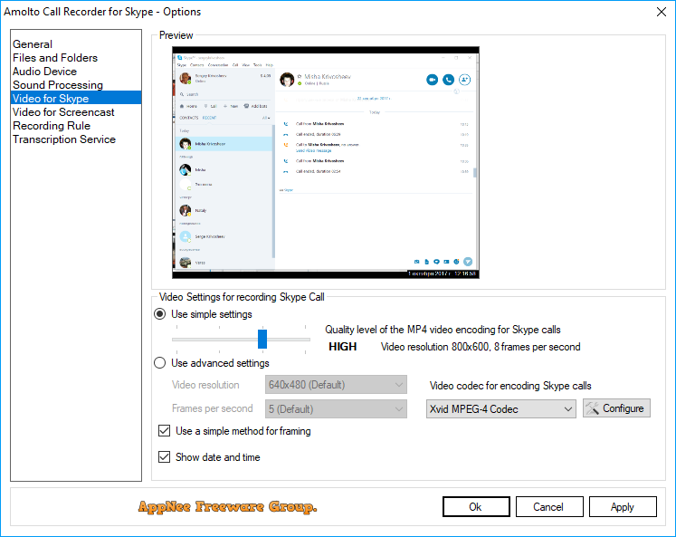 download the last version for windows Amolto Call Recorder for Skype 3.26.1