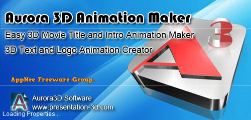 3d gif animation with aurora 3d Text & Logo Maker 