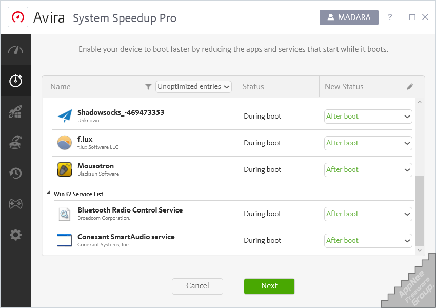 avira system speedup free