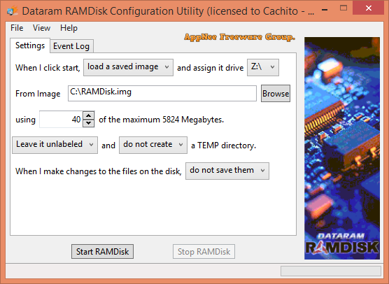 dataram ramdisk download