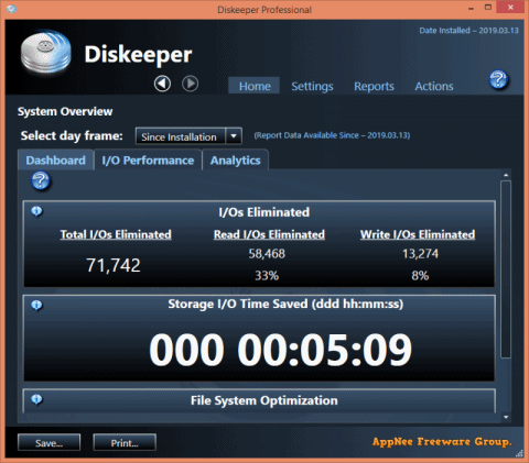 Diskeeper pro: advanced cleaner sds