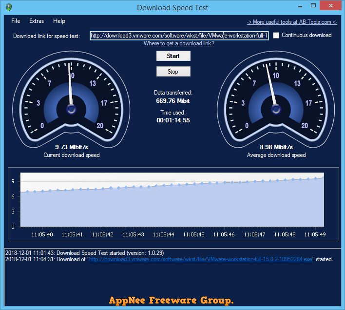 current download speed test