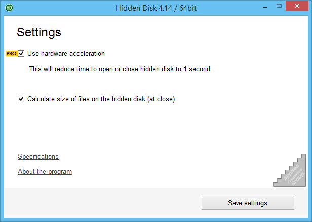 instal the new Hidden Disk Pro 5.08