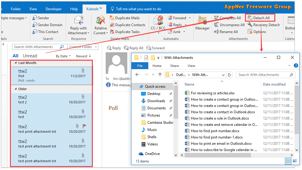 outlook 365 for mac keep attachments on reply