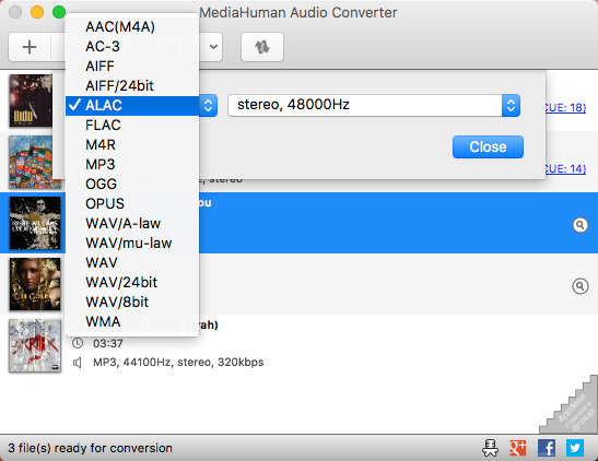 mediahuman audio converter wav pcm