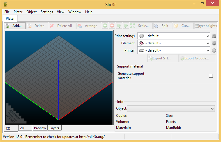 3d printer software free slicer