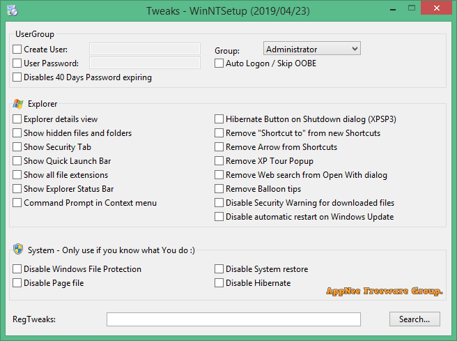 WinNTSetup 5.3.3 for windows instal free