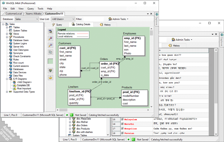 universal database querying