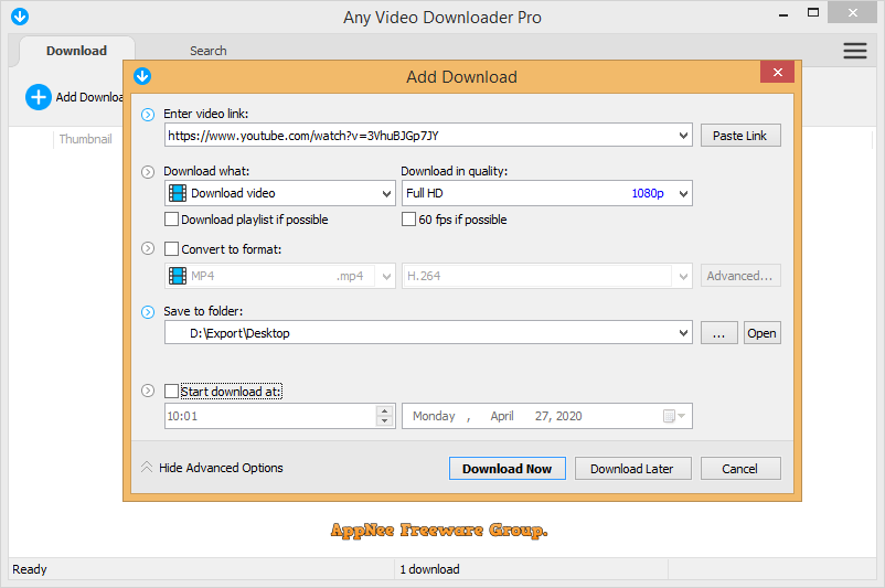 Any Video Downloader Pro 8.7.8 for mac instal free