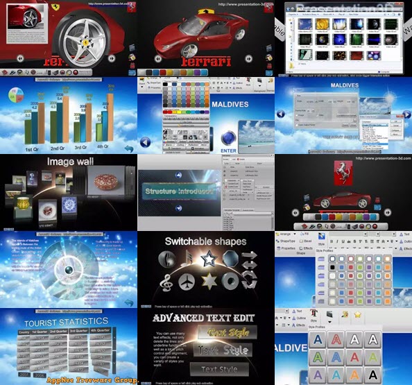 aurora 3d presentation templates free download