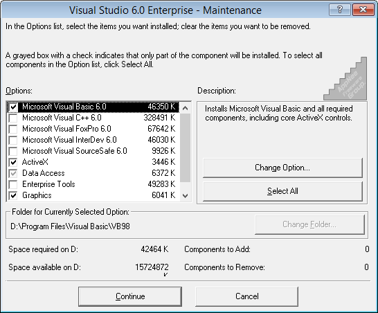 Microsoft Visual Studio 6.0 Professional, Enterprise Editions