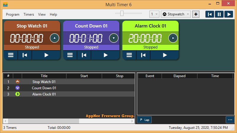 multiple timer app windows 7