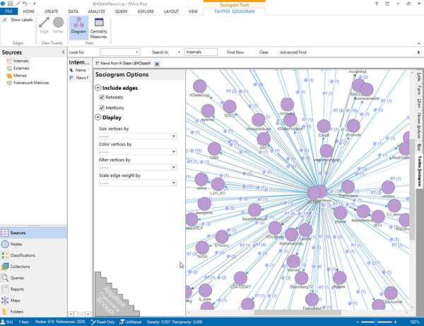 NVivo qualitative software database