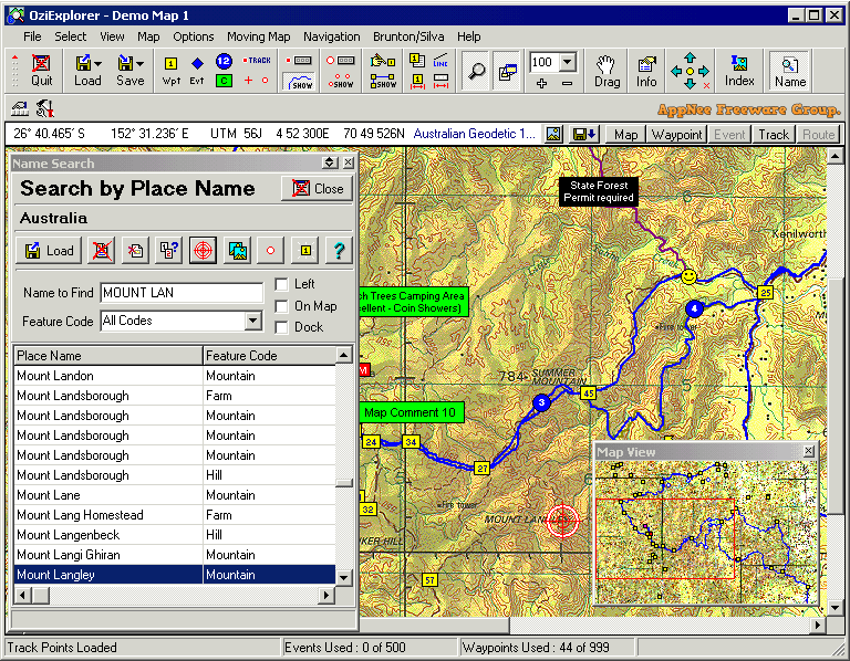 oziexplorer michigan index map