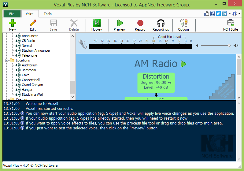 how to use voxal voice changer real time