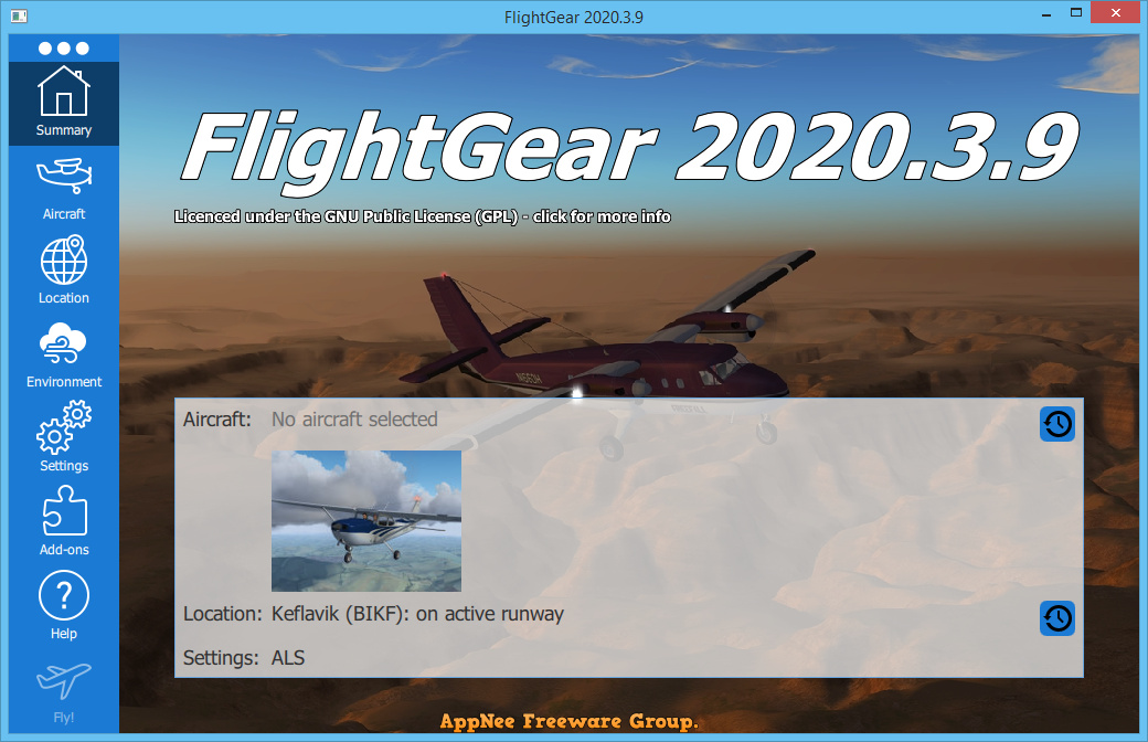 flightgear getting started