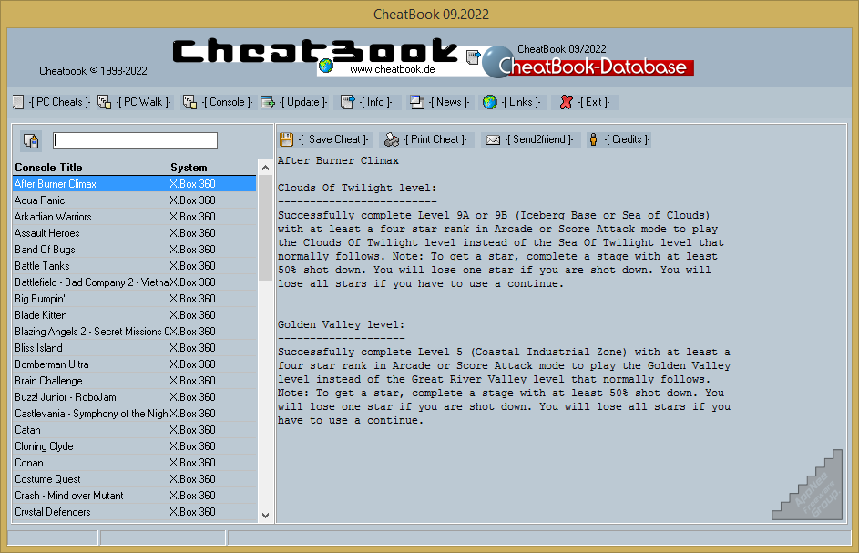 CheatBook - Downloads - Cheat Codes, Hints, Cheatsbook